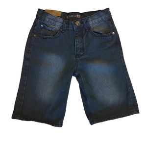 Level One Boys Black Distressed Jean Shorts Sz.10
